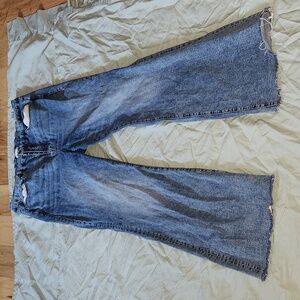 Good American Wide Leg Button-Fly Jeans - Size 20